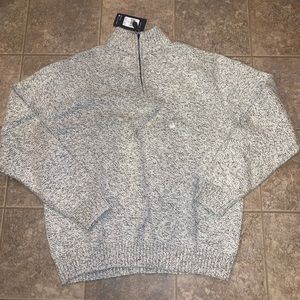 Chaps light grey sweater new with tags